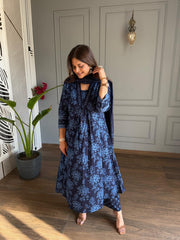COTTON FLORAL SUIT (BERRIES)