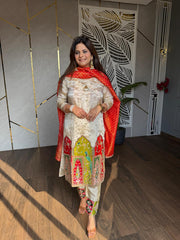 Silk tissue parrot suit