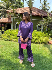 Modal cotton kashmiri embroidery summer co-ord (Bela)