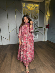 Cotton anarkali embroided suits (Delhi)