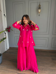 2 Piece hand embroided co-ord set (Kiwi)
