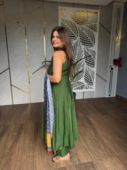Muslin flarred suit (Without sleeves)