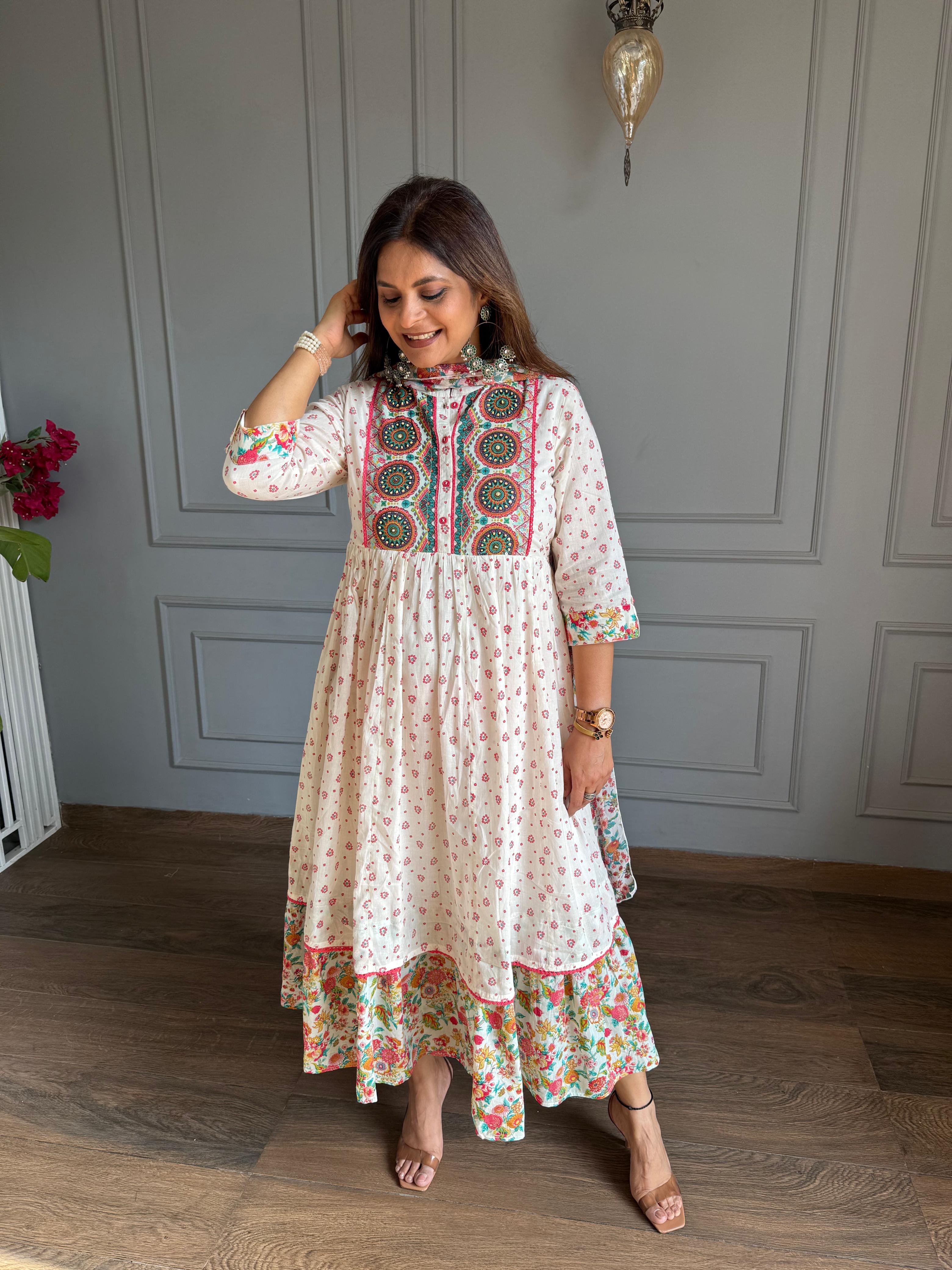 Super pretty 2 piece cotton dress (Chaand)