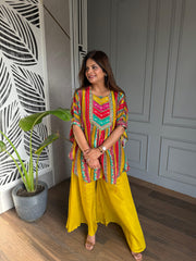 PURE CREPE KAFTAN SETS (PUMPKIN)