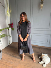 Dualtone coloured summer dress (Coffee)