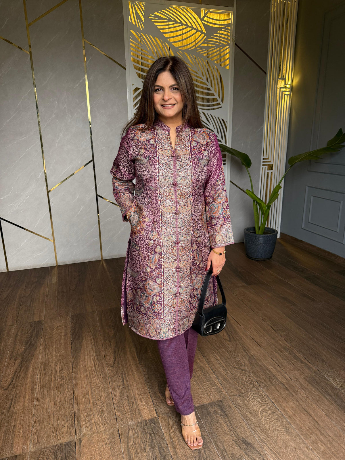 All new pashmina 2 piece co-ord set (Dia)