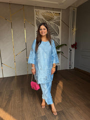 Cotton silk suit