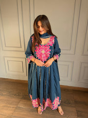 Formal pure cotton anarkali suit (Farida)