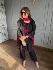 Pure soft cotton embroidered suit (Hira)