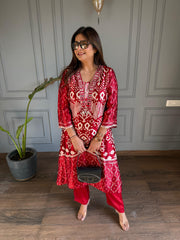 New summer co-ords with cotton lining on shirt real mirror detailing on neckline (Nysha)