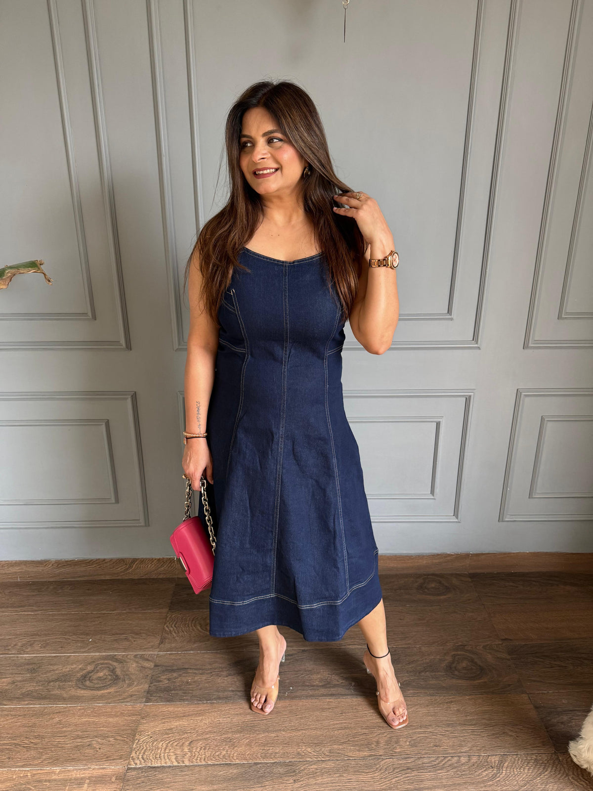 Denim A line dress (Euphoria)