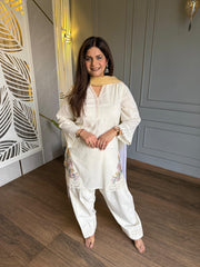 Pure cotton farshi salwaar suit with cotton lining (Shiyaka)
