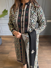 Premium 3 piece kashmiri embroidery shawl suit (Tyla)