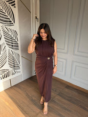 Strechable long formal dress (Ananya)