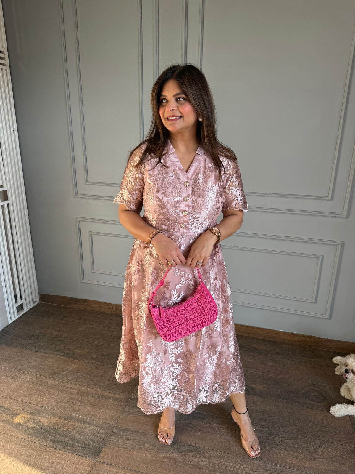 Summer floral net dress (Rosella)