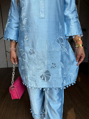 Cotton silk suit