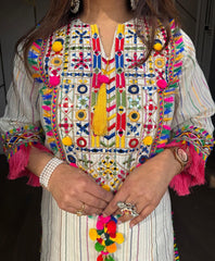 Cotton lurex suit