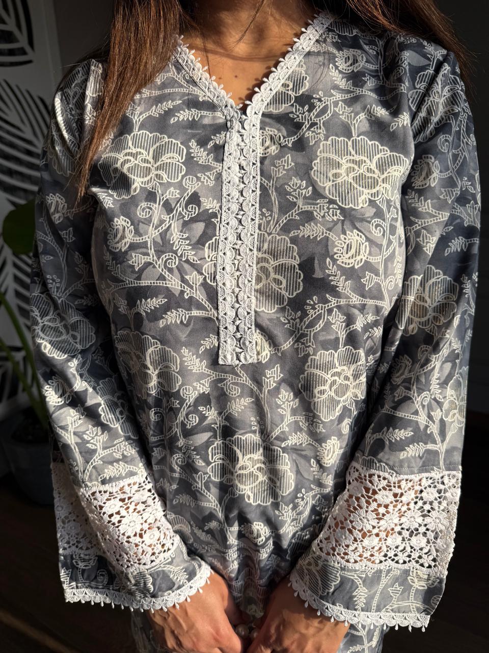 Pakistani style soft cotton co-ords (butter)