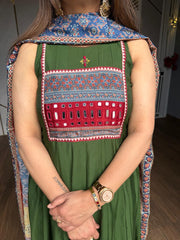Muslin flarred suit (Without sleeves)