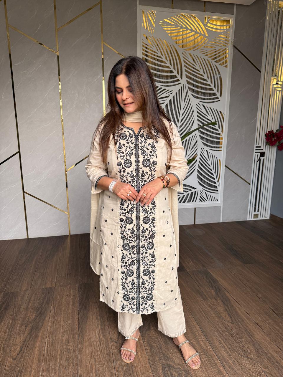 Pure mul cotton co-ord set (Alia)
