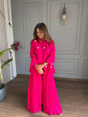 2 Piece hand embroided co-ord set (Kiwi)