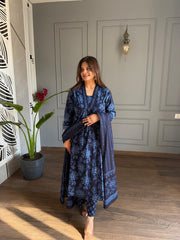 COTTON FLORAL SUIT (BERRIES)