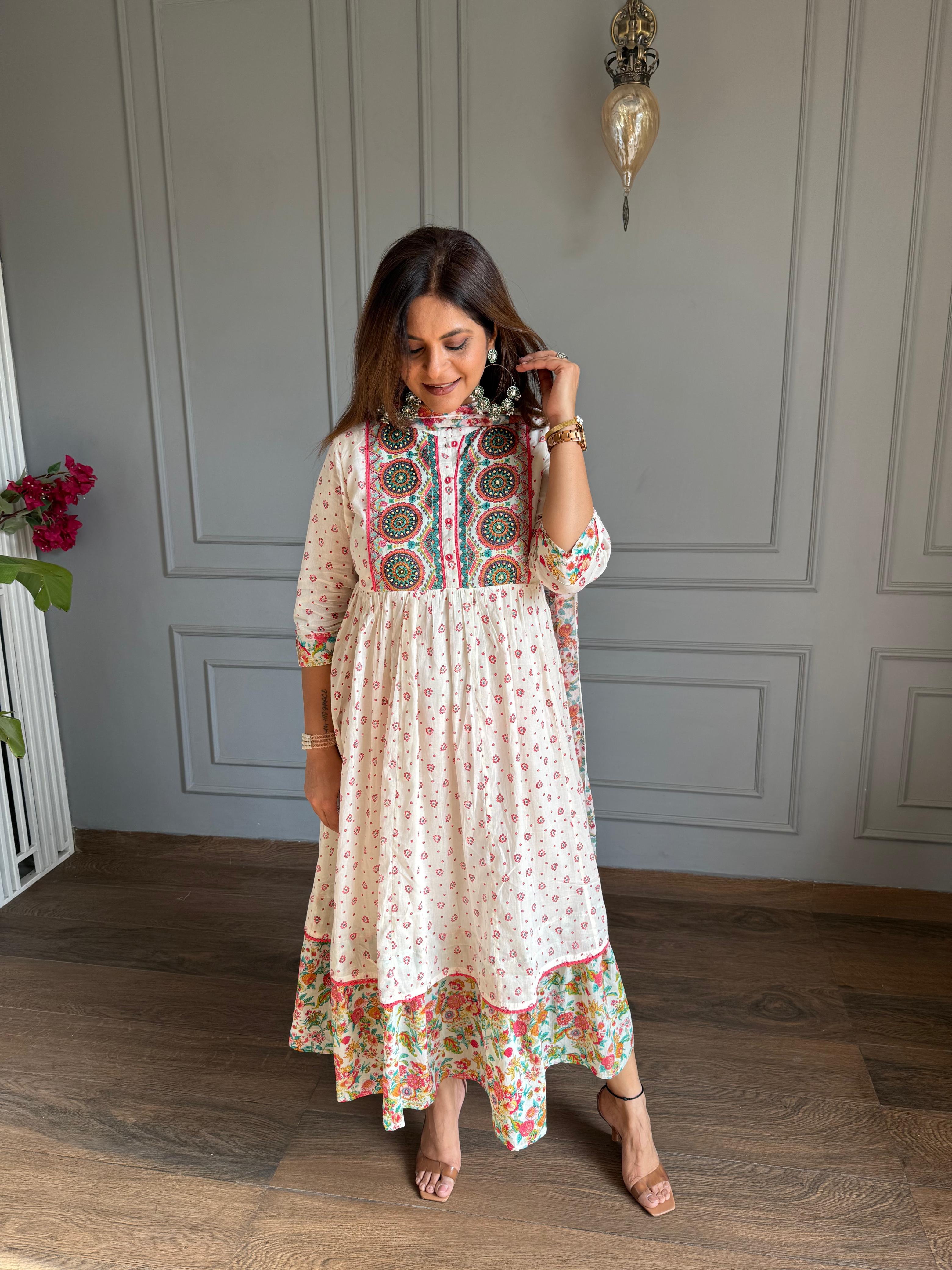 Super pretty 2 piece cotton dress (Chaand)