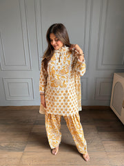 Pure organic cotton farshi salwar co-ord (Guddu)