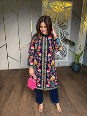 Most exclusive 3 piece woollen embroided co-ord set (Arhana)