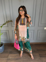 Printed crepe co-ords (Giva)
