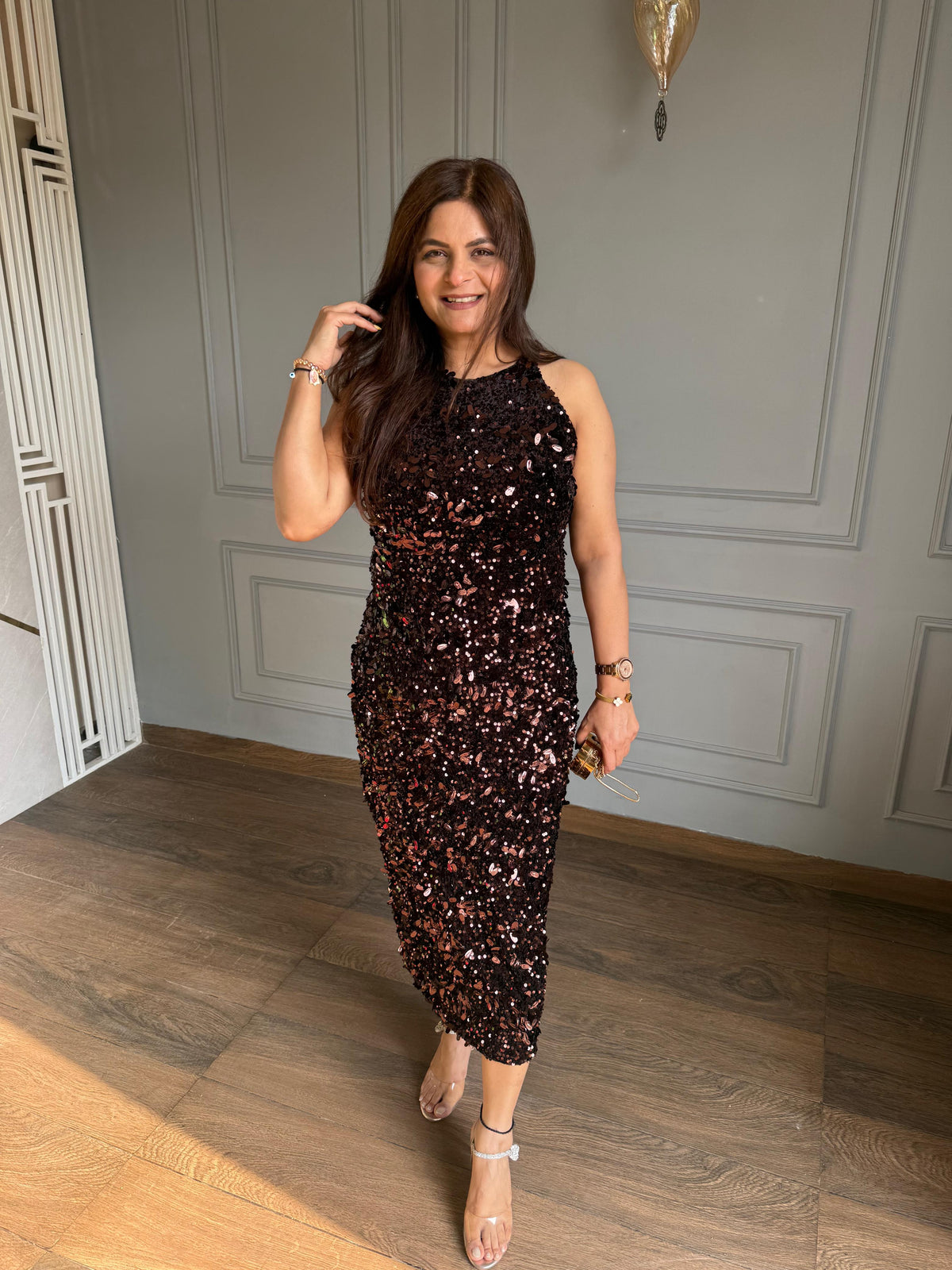 Sequenced bodycon strechable dress (Dazzle)
