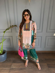 Printed crepe co-ords (Giva)