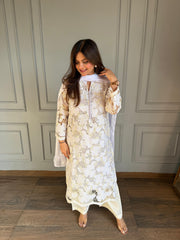 Pure cotton pakistani style crochet suit (Raveena)