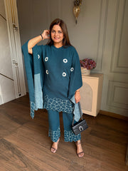 (Anamika) Exclusive woollen knitted kaftan sets