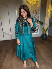 Premium corduroy velvet 3 piece suit (Ishani)