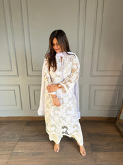Pure cotton pakistani style crochet suit (Raveena)
