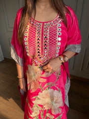 Beautiful summer embroidered kaftaan set (Aparna)