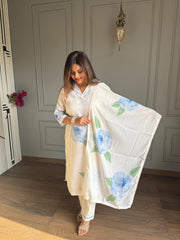 Cotton straight suit with lining (Daisy)