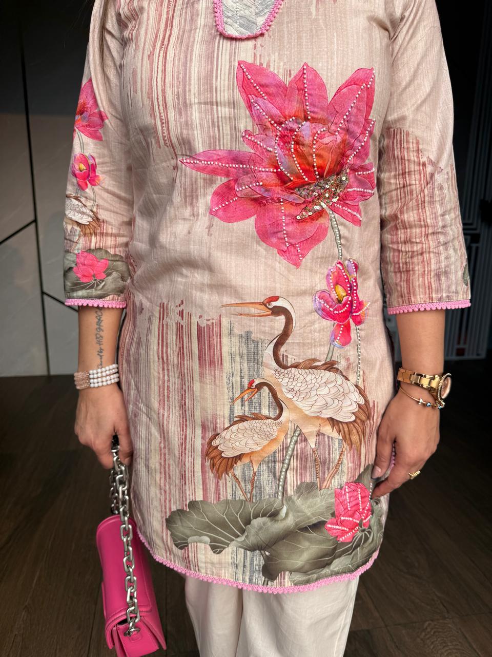 Pure cotton floral co-ord set