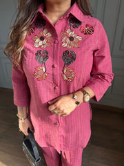 Summer embroidered cool co-ords (Jannat)