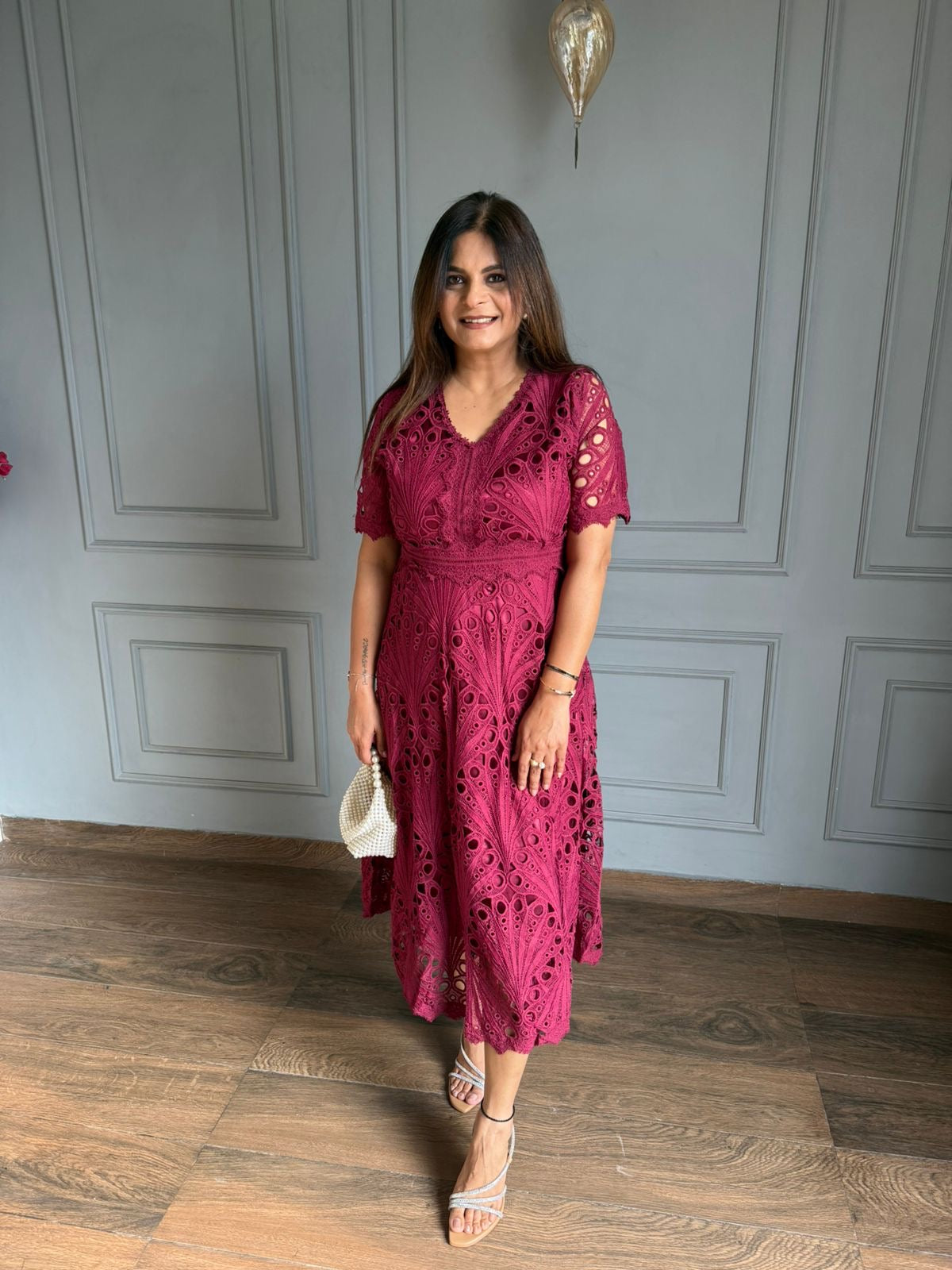 Cotton crochet dress (Smile)