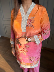 Crepe co-ord set with farshi pants (Syeda)