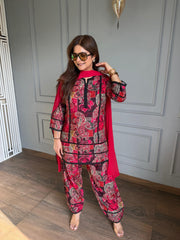 Super soft cotton farshi salwar co-ord set (Ruchi)
