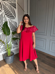 Summer off-shoulder dress (Megha)