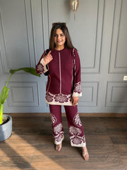 Sona knitted wool hip covered co-ord set (Sona)