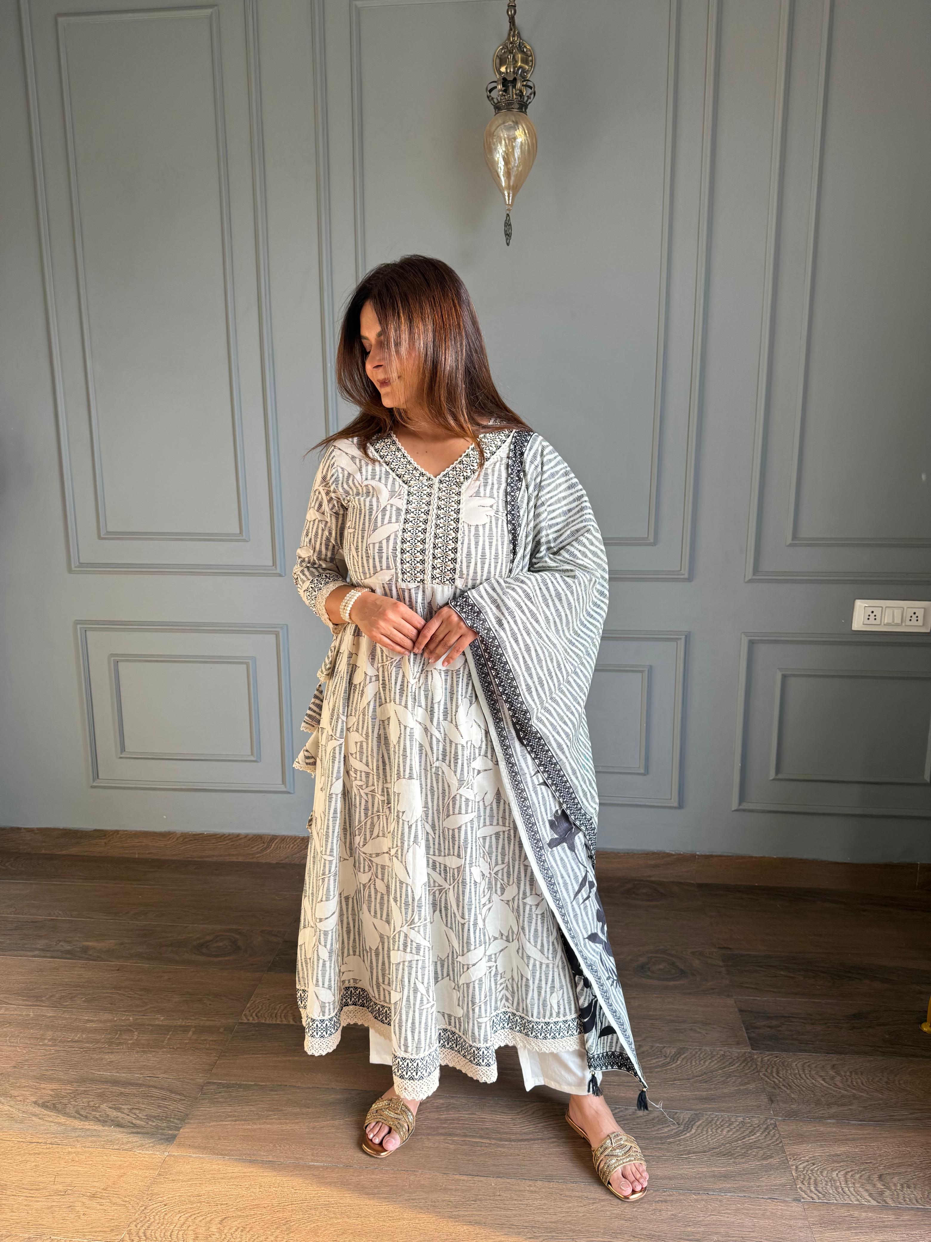 Pure cotton A line suits (Adah)