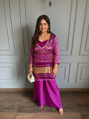 Crepe 3 piece co-ord set with bustier (Mehar)