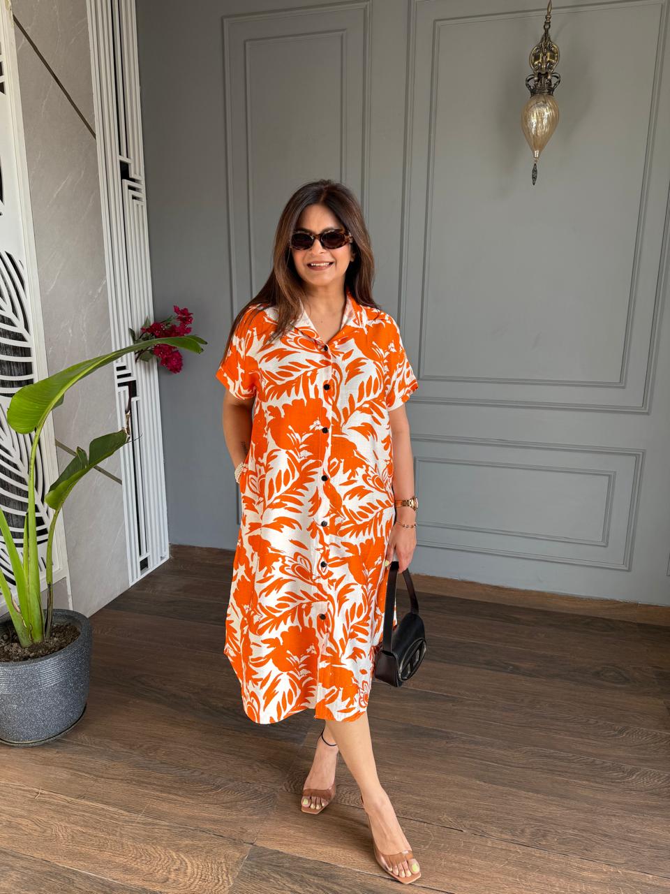 Imported summer fabric long loose shirts (Goa)