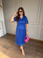 Imported crochet net laced dress (Nyra)