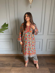 Woollen kashmiri embroidered chogha sets (Burf)